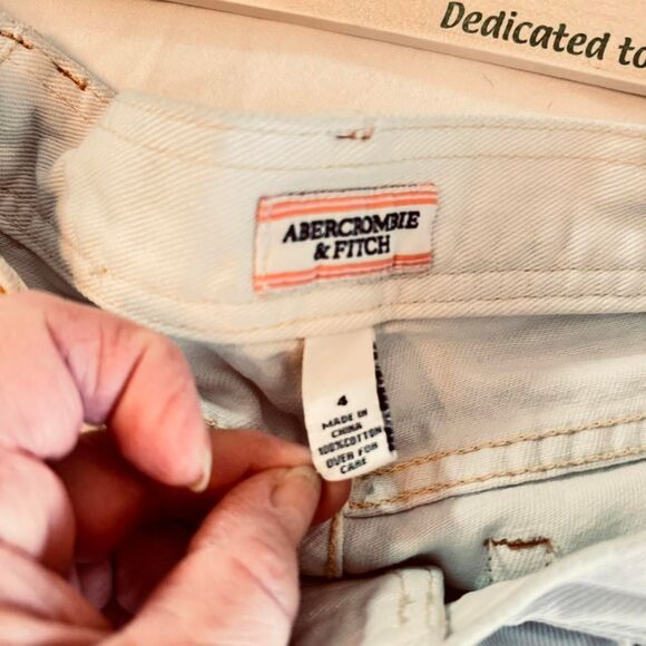 Abercrombie-fitch Women's White Jeans, Size 4 Y2K - Picture 2 of 8